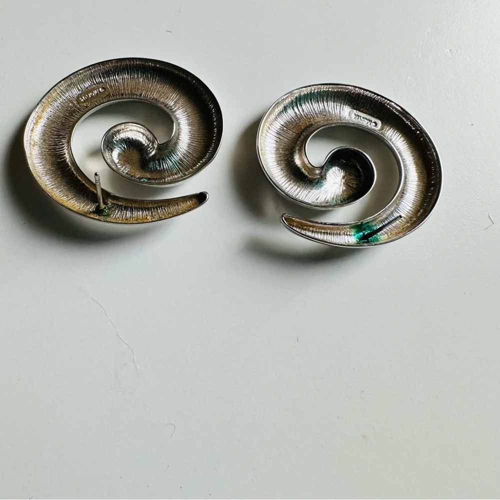 Vintage Monet Swirl Earrings